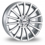15 Inch Autec Fanatic Silver Polished Alloy Wheels