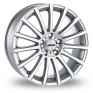 16 Inch Autec Fanatic Silver Polished Alloy Wheels