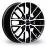 15 Inch Borbet BS4 Black Polished Alloy Wheels