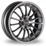16 Inch MSW (by OZ) 21 Grey Polished Alloy Wheels