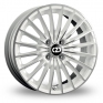 16 Inch OZ Racing 35th Anniversary White Polished Alloy Wheels