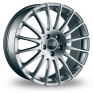 16 Inch OZ Racing Superturismo GT Silver Alloy Wheels