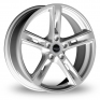 18 Inch Rosso RR9 Silver Alloy Wheels