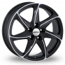 16 Inch Ronal R51 Black Polished Alloy Wheels