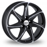 20 Inch Ronal R51 Black Polished Alloy Wheels