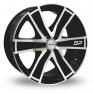 17 Inch Lenso DP6 Black Polished Alloy Wheels