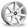 17 Inch Borbet CWE Silver Alloy Wheels