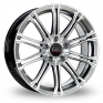 19 Inch Borbet CW1 Hyper Silver Alloy Wheels