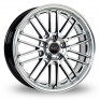 19 Inch Borbet CW2 Hyper Silver Alloy Wheels