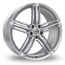 17 Inch Riva RSX Hyper Silver Alloy Wheels