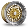 15 Inch Dare DR-RS Gold Alloy Wheels