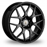 20 Inch Cades Bern Accent Black Polished Alloy Wheels