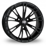 5.5x15 (Front) & 6.5x15 (Rear) OZ Racing X2 Black Alloy Wheels