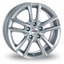 15 Inch Autec Yucon Silver Alloy Wheels
