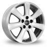 14 Inch Borbet CA Silver Alloy Wheels