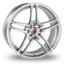16 Inch Wolfrace Asia-Tec Triad Silver Alloy Wheels