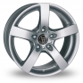 16 Inch Wolfrace Salerno Silver Alloy Wheels