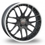 19 Inch Breyton Race GTP Gun Metal Polished Alloy Wheels