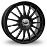 15 Inch Team Dynamics Monza R Black Alloy Wheels