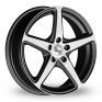 15 Inch Xtreme X60 Black Polished Alloy Wheels
