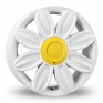 16 Inch Tansy Daisy White Yellow Alloy Wheels