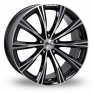 18 Inch Zito CRS Black Polished Alloy Wheels