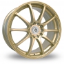 15 Inch Konig Feather Gold Alloy Wheels