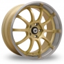 15 Inch Konig Lightning Gold Alloy Wheels