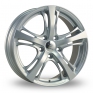 16 Inch Diamond E102 Silver Alloy Wheels