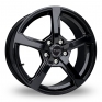 15 Inch Fox Racing FX6 Black Alloy Wheels