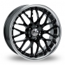 18 Inch Zito Torino Black Alloy Wheels