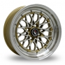 15 Inch Lenso KZA Gold Alloy Wheels