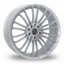 17 Inch AC Wheels Xela Silver Alloy Wheels