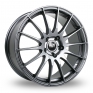 18 Inch Fox Racing FX004 Grey Alloy Wheels