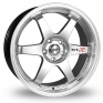 18 Inch Dotz GTR Hyper Silver Polished Alloy Wheels