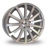 20 Inch Zito 183 Silver Polished Alloy Wheels