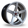 20 Inch Axe EX18 Hyper Silver Alloy Wheels