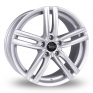 17 Inch Targa TG4 Silver Alloy Wheels