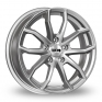 17 Inch Tekno RX10 Silver Alloy Wheels