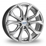 16 Inch Alutec W10 Silver Alloy Wheels