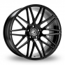 8.5x20 (Front) & 10x20 (Rear) Wrath WF3 Gloss Black Alloy Wheels