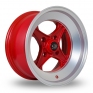 15 Inch Rota X04 Red Alloy Wheels