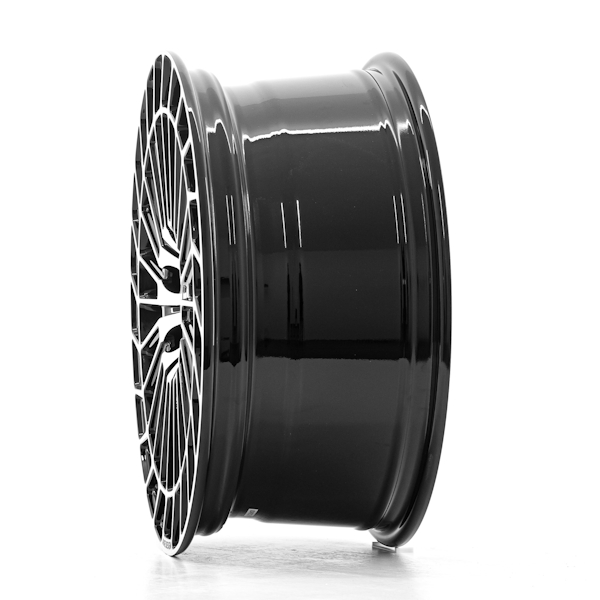 18" Axe EX45 Gloss Black Polished Alloy Wheels