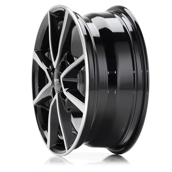 16" Platin P 95 Black Polished Alloy Wheels