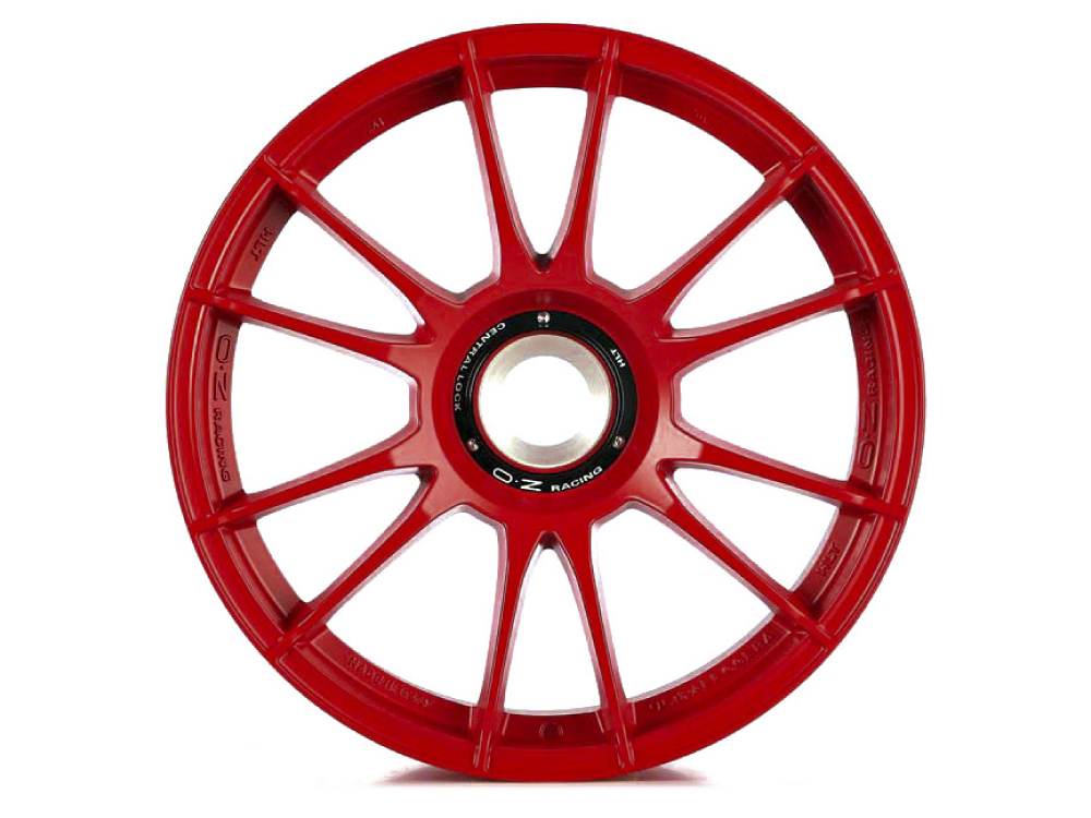 20 Inch Front & 21 Inch Rear OZ Racing Ultraleggera HLT CL Red Alloy Wheels