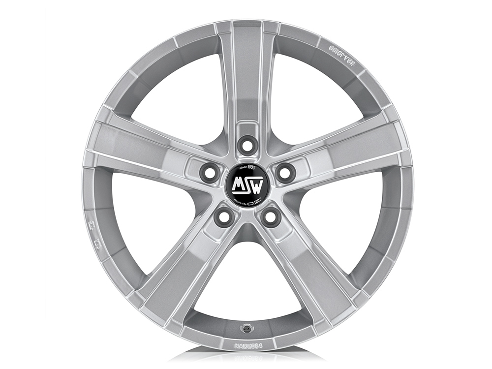 18 Inch MSW (by OZ) Sahara 5 Silver Alloy Wheels