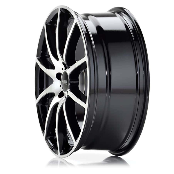 19" Platin P 113 Black Polished Alloy Wheels