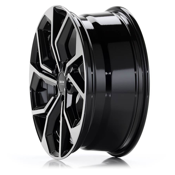 16" Platin P 97 Black Polished Alloy Wheels