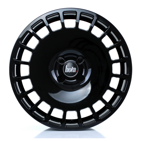 19" Bola B12 Gloss Black Alloy Wheels