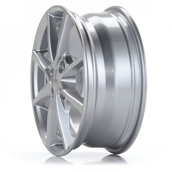 16" Platin P 95 Metal Silver Alloy Wheels
